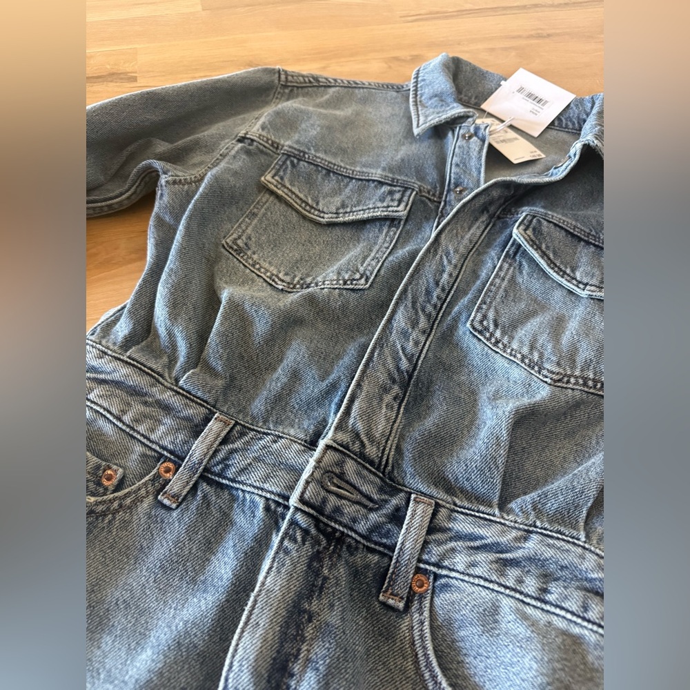 NWT Pistola Nina Long Sleeve Denim Shirtdress Small - Picture 3 of 7